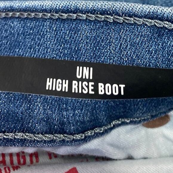 Lucky Brand Uni Women's Blue High Rise Bootcut Flared Denim Jeans Pants 33-35 - Picture 6 of 6